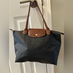 Longchamp Le Pliage Medium Tote Gunmetal